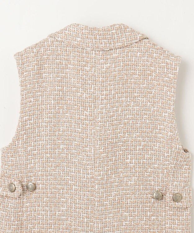 GRACE CONTINENTAL ツイードジレワンピース ベージュ