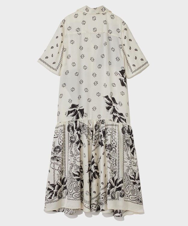 GRACE CONTINENTAL バンダナプリントシャツドレス キナリ