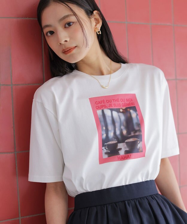 組曲 チャットフォト Ｔシャツ ホワイト系