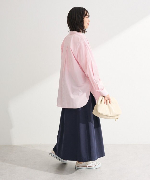 Green Parks ＵＶカットシャツ Stripe Pink
