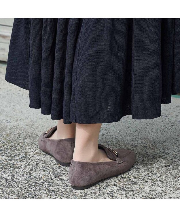 ing <ing>【WEB限定】【レイン対応】ビットローファー ダークブラウンスエード