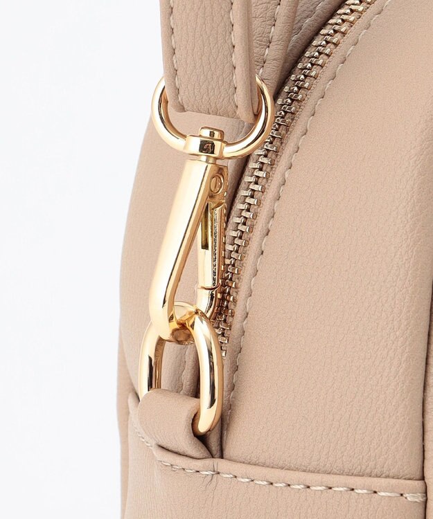 UNBILLION cachecache / WEB限定2wayラウンドミニボストンバッグ ベージュ