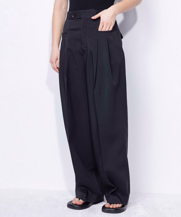 NAVE 【ReNAVE・セットアップ可/洗える/撥水加工】ホロウツイル パンツ ブラック系