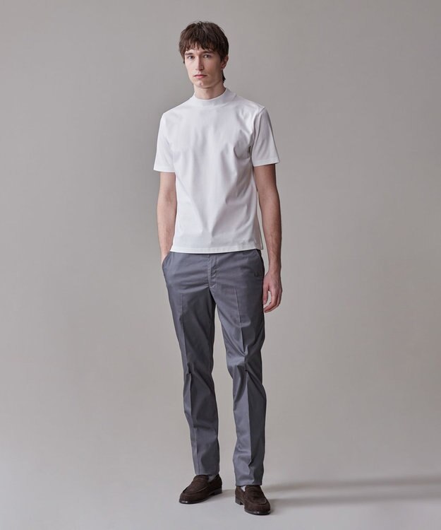 J.PRESS MEN 【ストレッチ】グリストーンダンプ ステムテーパードパンツ グレー系