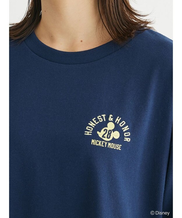 Green Parks Ｄｉｓｎｅｙ／バックプリント刺繍ロンＴＥＥ Navy
