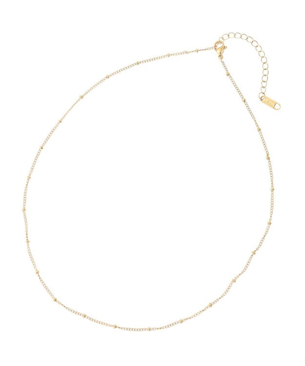 YECCA VECCA ドットチェーンステンレスネックレス Gold