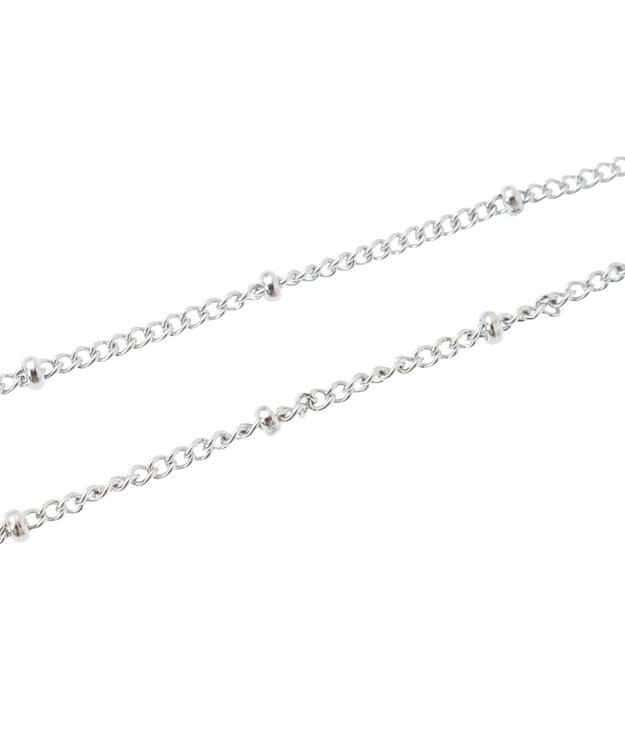 YECCA VECCA ドットチェーンステンレスネックレス Silver