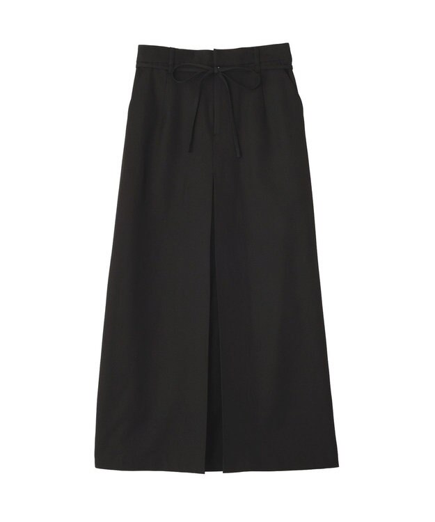 CRAFT STANDARD BOUTIQUE フロントタックロングスカート Black