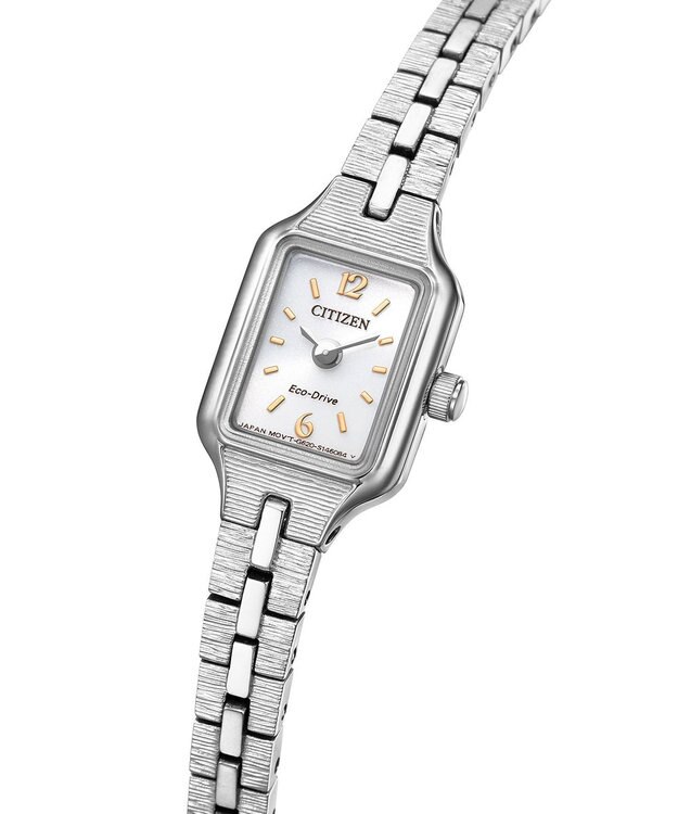 CITIZEN 【小さくて可愛い】アンティークな雰囲気 13.7mm 光発電エコ・ドライブ シルバー