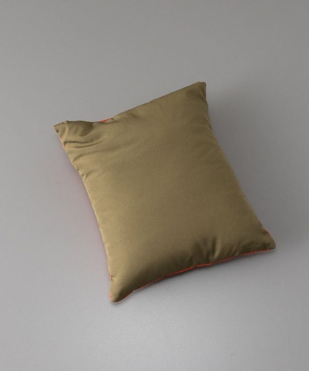 AURORA WEB限定 リバーシブル差込 ダウン マフラー カーキ×オレンジ