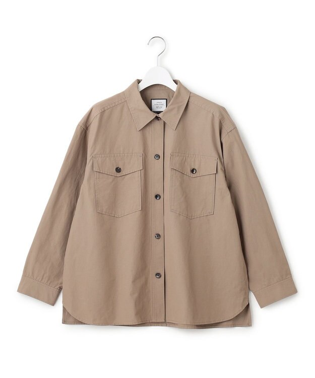 J.PRESS YORK STREET 【WOMEN】ミリタリーシャツジャケット ベージュ系