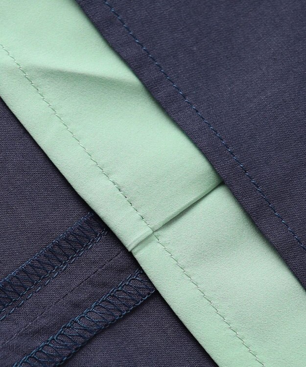 J.PRESS YORK STREET 【WOMEN】バイカラー ワンピース グリーン系1