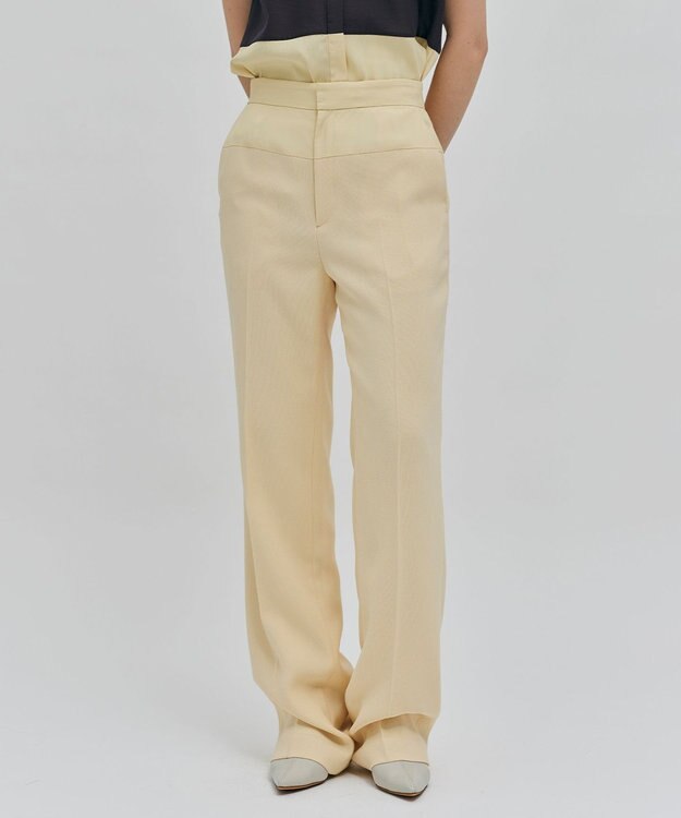 BEIGE， 【洗える】VOLTA / ストレートパンツ Cream