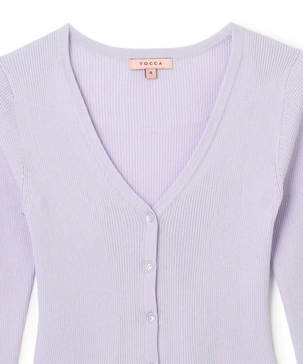 TOCCA 【洗える】AJISAI CARDIGAN カーディガン ラベンダー系