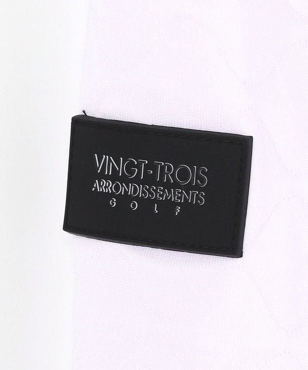 23区GOLF 【MEN】ウェーブキルトジャガードプルオーバー ホワイト系