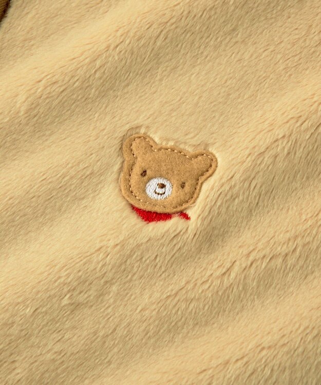 MIKI HOUSE HOT BISCUITS 【ミキハウス】 マイクロファー スリーパー ベージュ