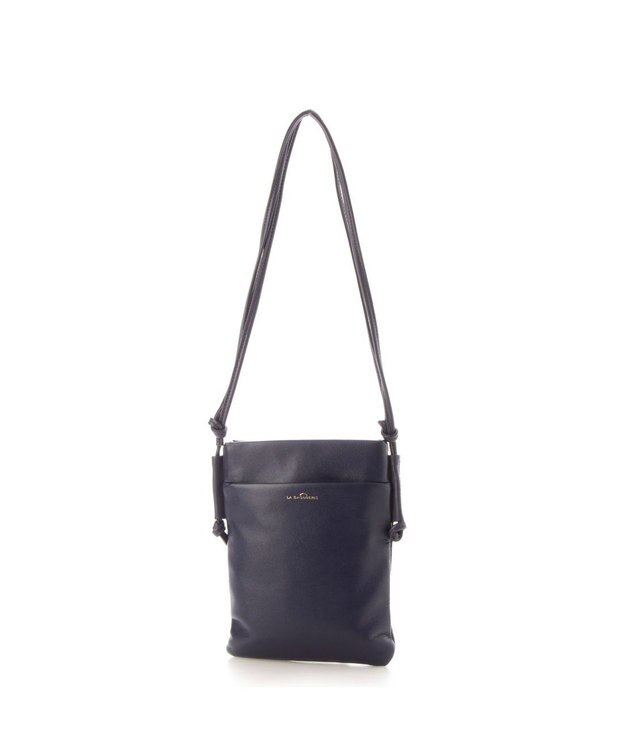 LA BAGAGERIE ミニ財布付き サイドノットショルダー パープル