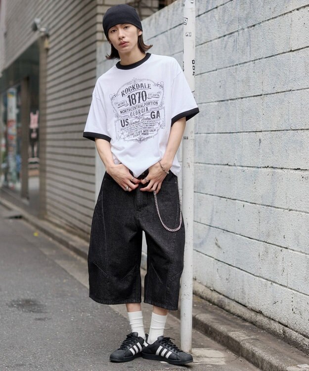 WEGO 【ユニセックス着用ITEM】グラフィックネップT（SS） ホワイト