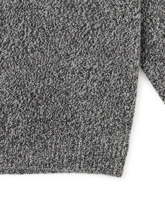 J.PRESS YORK STREET 【UNISEX】ウールカシミヤ クルーニット ブラック系1