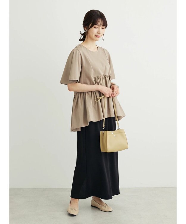 Green Parks ・ＥＬＥＮＣＡＲＥ　ＤＵＥイソザイキリカエプルオーバー Gray Beige