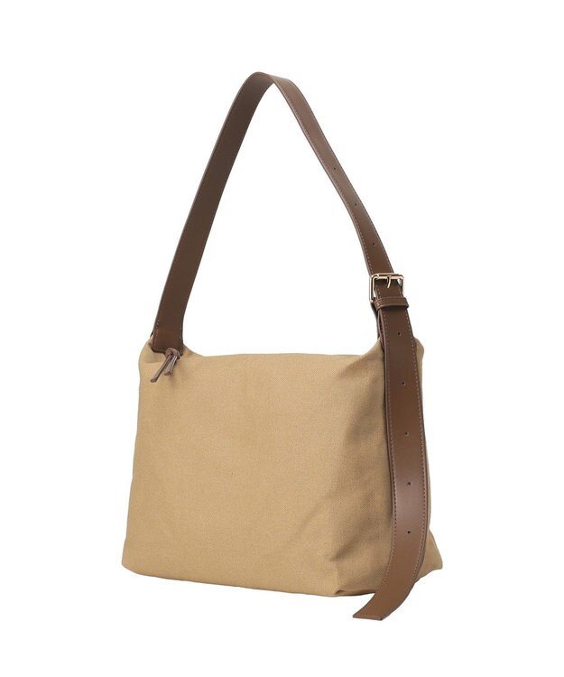 Green Parks キャンバスコンビワンハンドルショルダー Beige