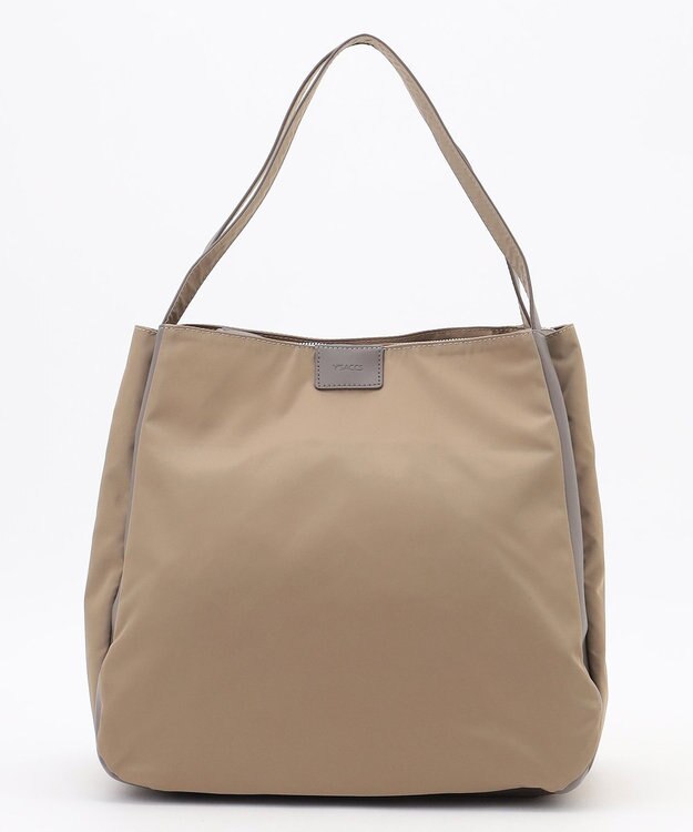 Y'SACCS スクエアすっきりトート Mサイズ ベージュ