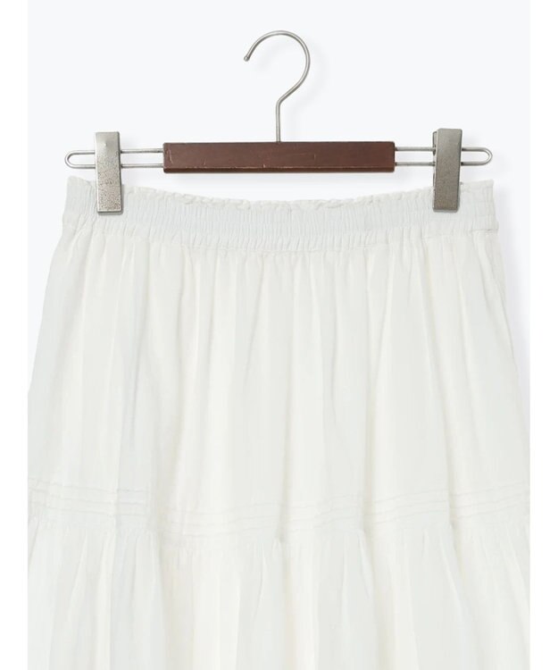 Te chichi コットンボイルティアードスカート《2026 spring catalog item》 オフホワイト