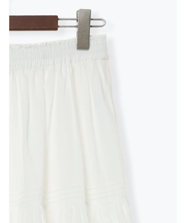 Te chichi コットンボイルティアードスカート《2026 spring catalog item》 オフホワイト