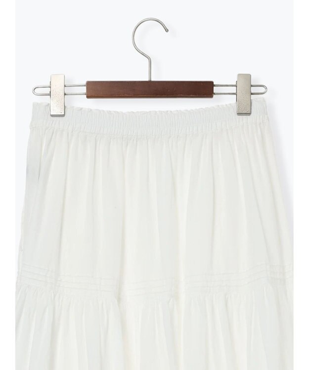 Te chichi コットンボイルティアードスカート《2026 spring catalog item》 オフホワイト