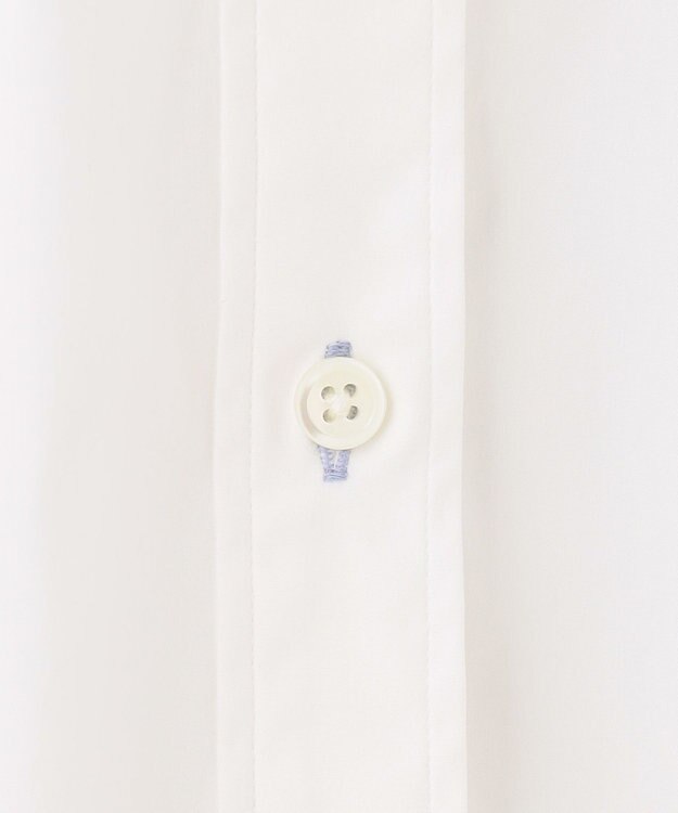 自由区 L 【洗える】C/Nyシャーティング シャツ ホワイト系