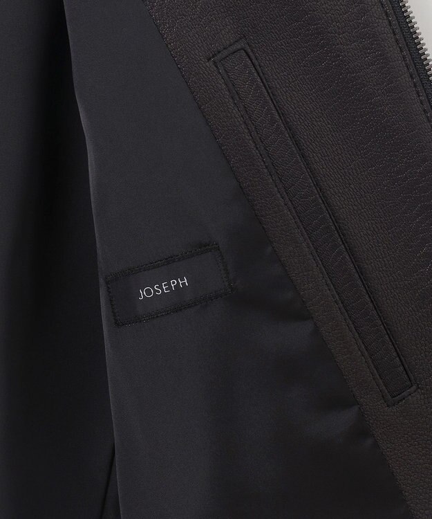JOSEPH HOMME <WEB限定>ライトゴートシュリンクレザー　シングルライダース ブラック系