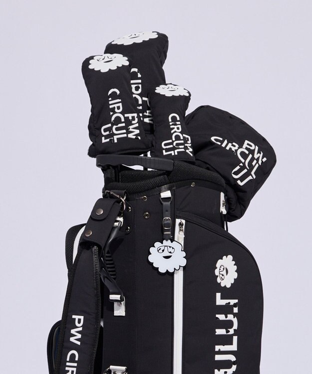 PW CIRCULUS 【UNISEX】軽量で丈夫  ポリエステルアイアンカバー ゴルフ ブラック系