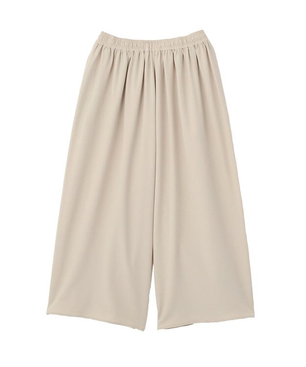 Green Parks イージーケアワイドガウチョパンツ Light Beige