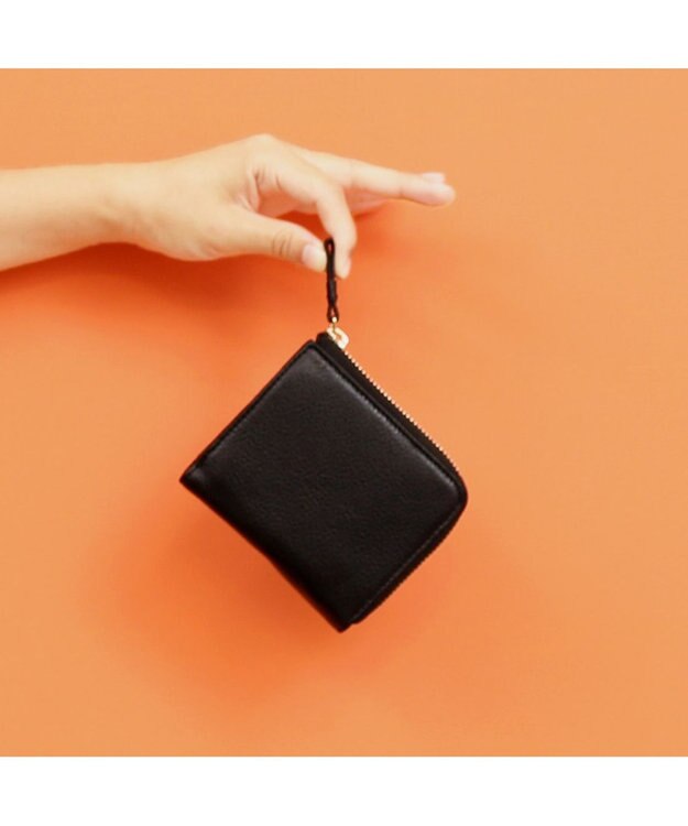 UNBILLION アトランタ ATLANTA / 牛革L字ファスナーミニウォレット ブラック