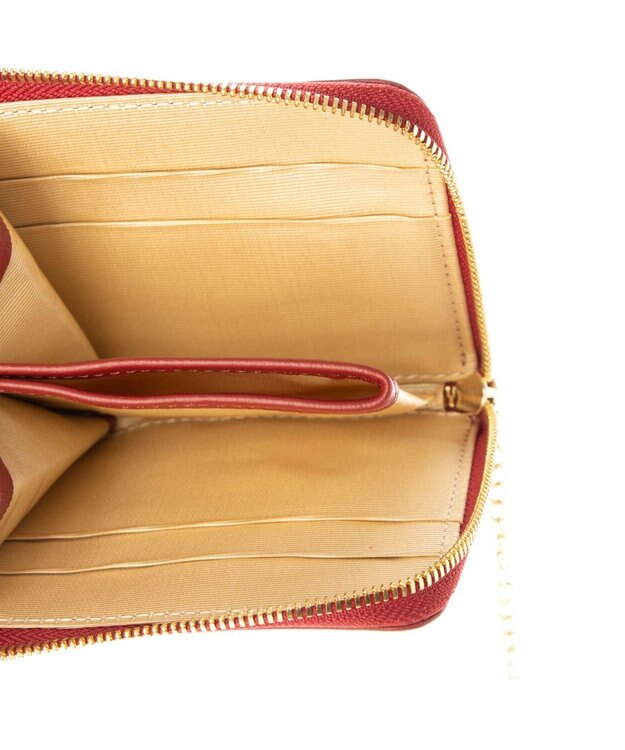 LA BAGAGERIE ミニ財布付き サイドノットショルダー レッド