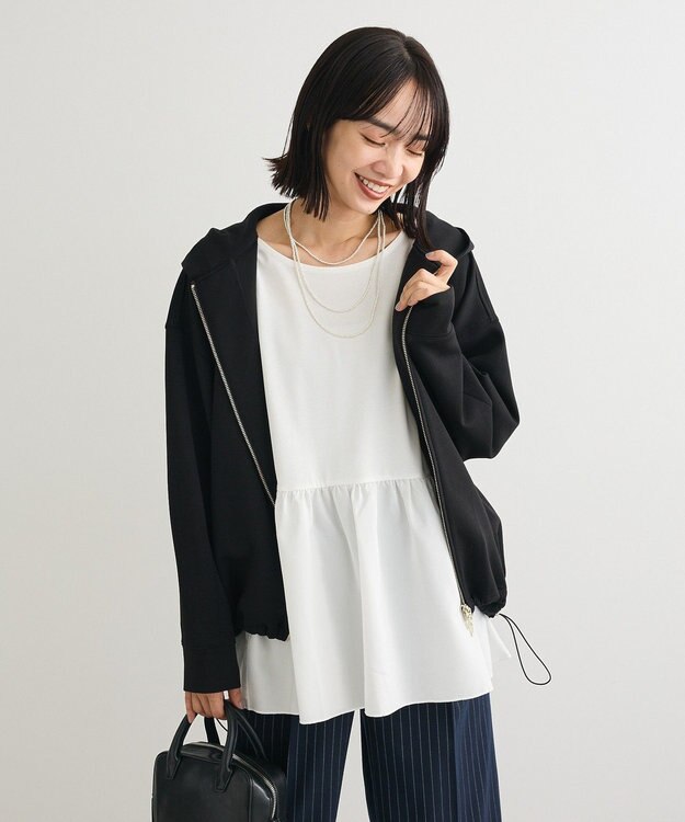 Green Parks ダンボールＺＩＰパーカー Black