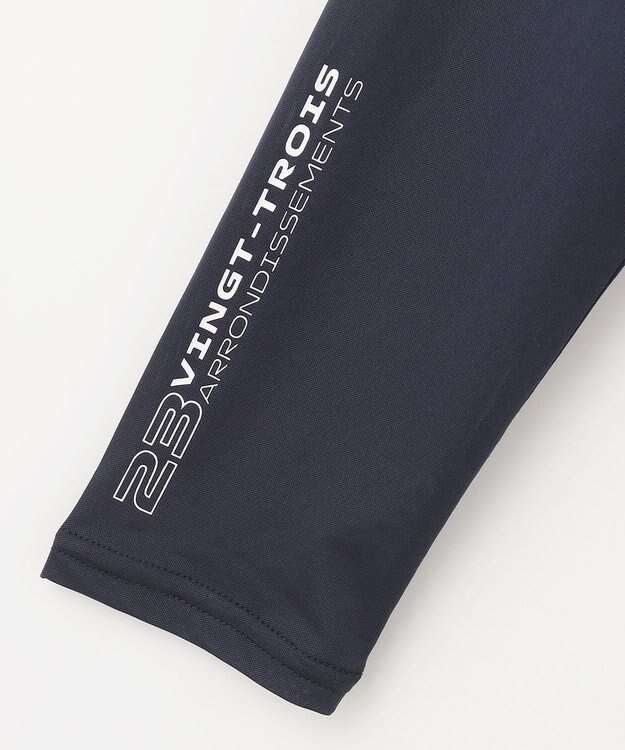 23区GOLF 【MEN】【吸水速乾/UVケア】30デニール 無地インナーシャツ ネイビー系