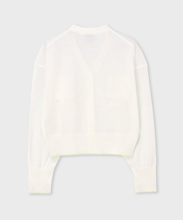 Paul Smith 【洗える】シアー カーディガン ホワイト