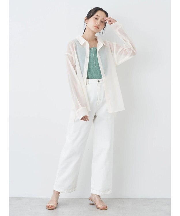 earth music&ecology シャーリングタンクトップ Mint