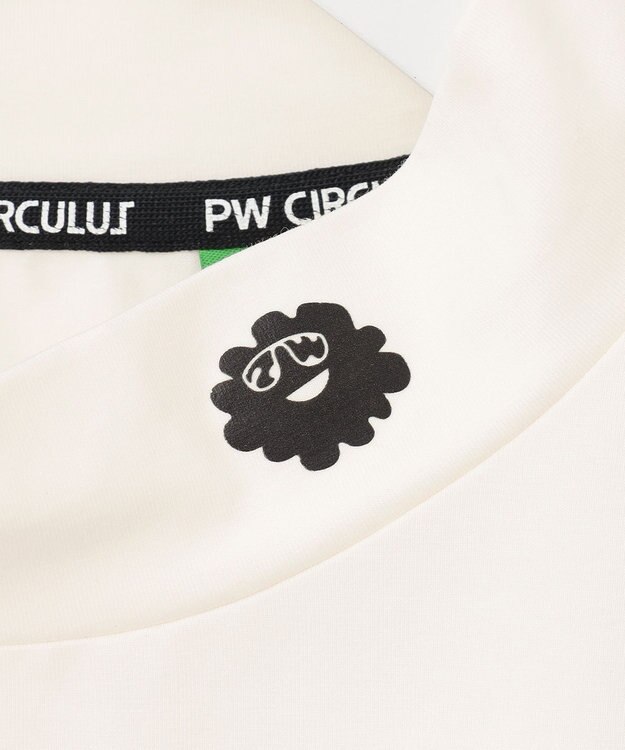 PW CIRCULUS 【MEN】アニマル フォト モックネック シャツ ホワイト系