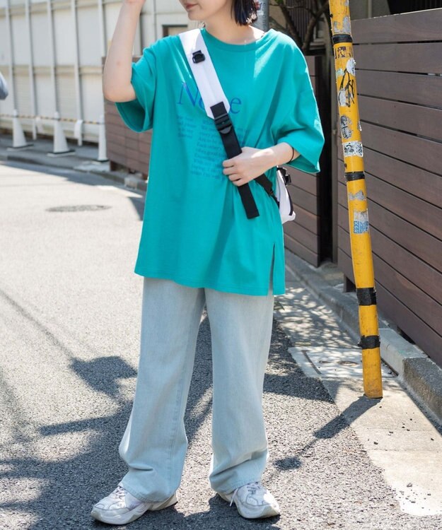 WEGO コードデザインワンショルダーバッグ ホワイト