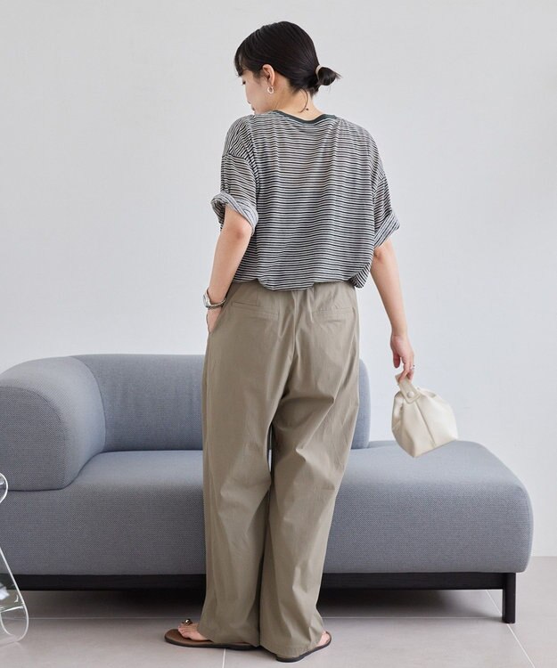 AMERICAN HOLIC シアーレトロボーダー半袖プルオーバー Black