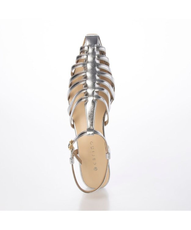 MODE ET JACOMO <carino>ポインテッドトゥグルカサンダル シルバー