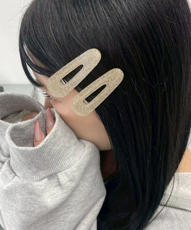 WEGO Lアクリルラメクリップ イエローその他