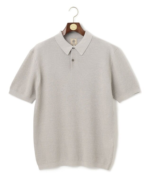 J.PRESS MEN 【WEB・一部店舗限定】ニットポロシャツ ライトグレー系