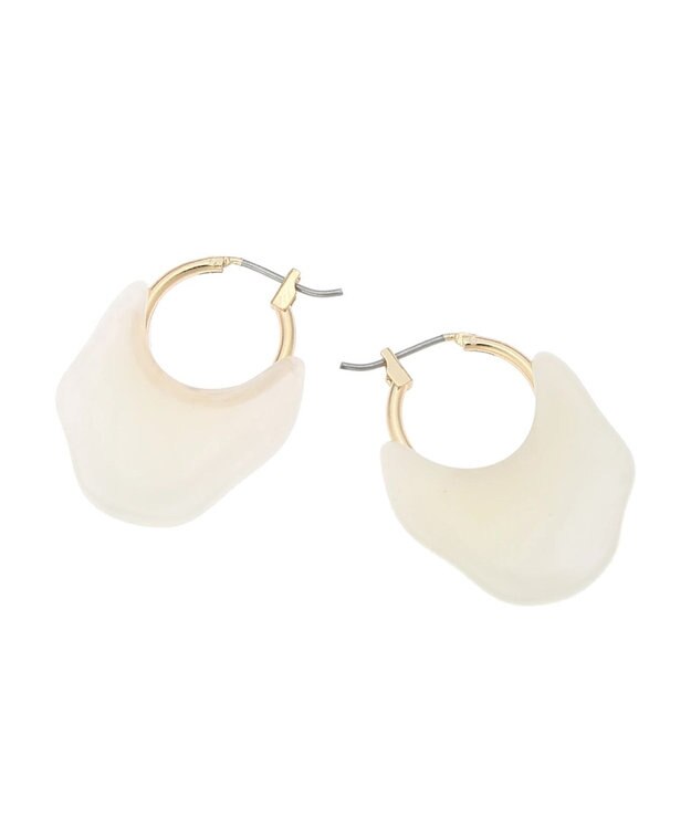 AMERICAN HOLIC カラーレイヤードピアス White