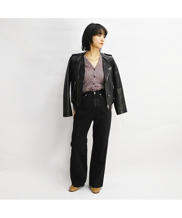 woadblue Semi-Wide flare/WBN3308 BLACK