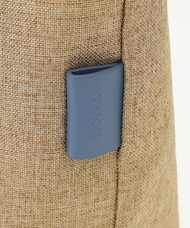 Y'SACCS リネンライク　イニシャルトート　Mサイズ ベージュ