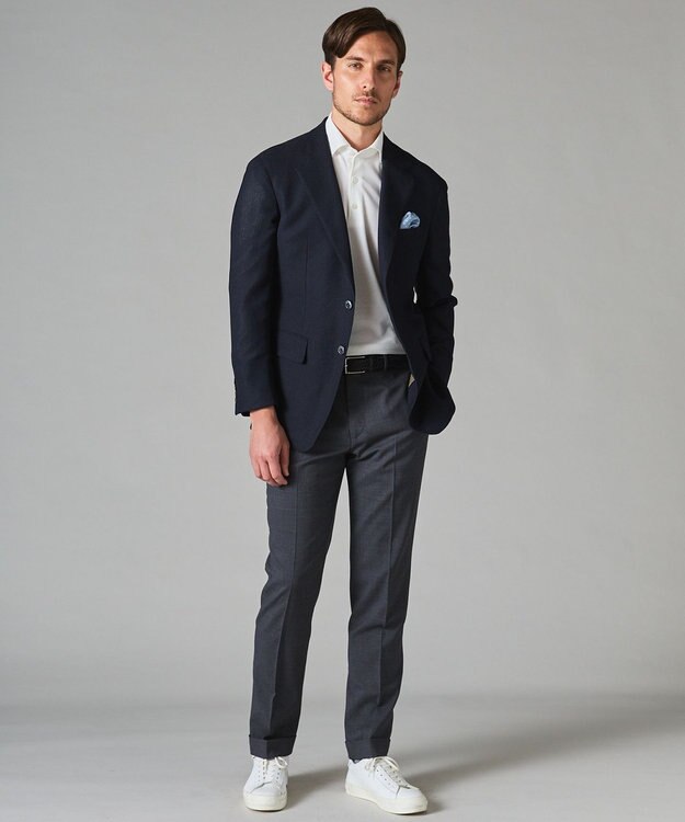 GOTAIRIKU 【御幸毛織】ケープタウンモヘヤ ブレザー ネイビー系