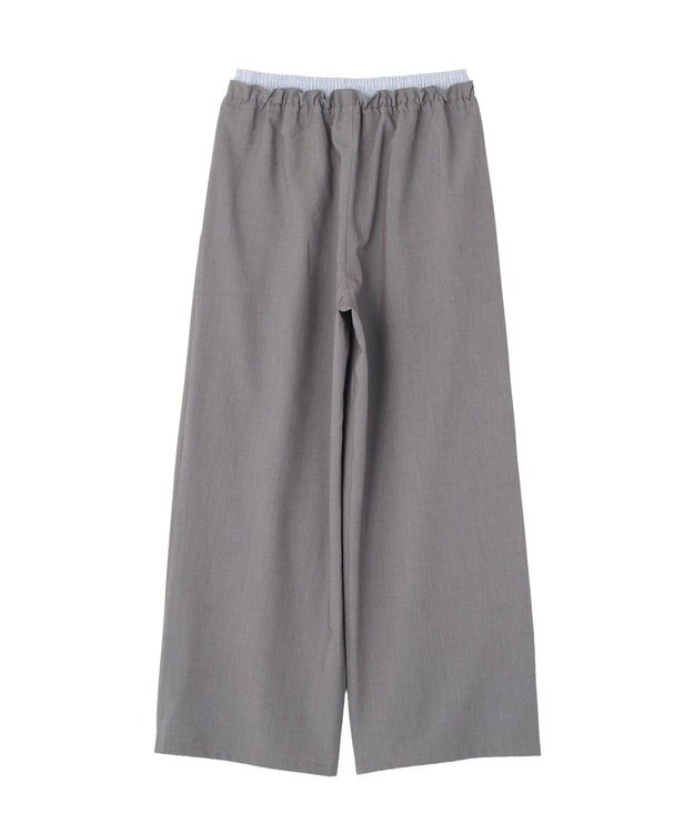 AMERICAN HOLIC 【マルチ機能】Wウエストパンツ Gray Mixture